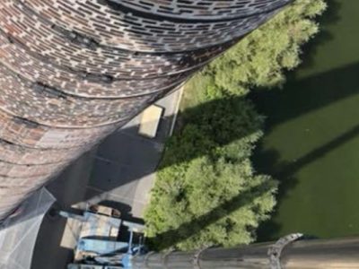 bth securisation par demontage d une cheminee industrielle instable